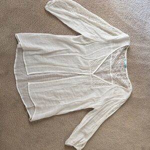 Maurices Ivory Lace Cardigan